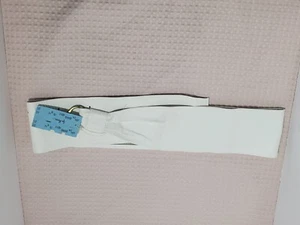 Vintage 70s White Wide Ruza For Elegant Hip Belt Womens Medium - Picture 1 of 4