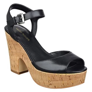 Women's Calia2 Wedge Sandal (8 B(M) US, Black Surnished Calf) - Picture 1 of 4