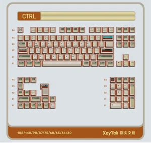 KeyTok CTRL Semi Transparent Keycaps MX Compatible for Mechanical Keyboard - Picture 1 of 6