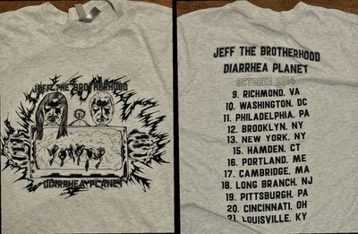 Camisa Punk JEFF THE BROTHERHOOD / DIARRHEA PLANET 2014 Tour Oficial XL Foto 1 de 4