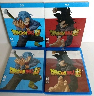 Dragon Ball Super Part 4 & Part 5 Blu-ray Sets w/ Slip Covers Eps. 40-65 Anime Z Foto 1 de 4