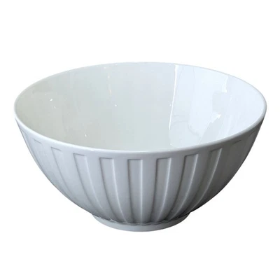 Wedgwood Noche y Día 9.5" Acanalado Tazón para Servir Hueso China Ensalada Blanco Retirado Foto 1 de 4