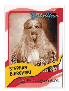 2025 HA Historic Autographs YesterYear 2 Stephan Bibrowski Design 2 #107 /50 - Picture 1 of 1