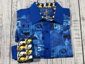 NEW Mens Robert Graham Shirt Sz M Elvis Limited Edition Lansky Bros 0032 - Picture 1 of 11