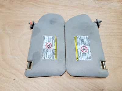 2000-2006 Nissan Sentra Sun Visor Right Left Pair Gray Cloth OEM - Image 1 of 4