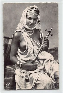 ETHNIC NUDE - Algeria - A Woman and Her Rababa - Publ. C.A.P. 6035 - - NU ETHNIQ - Picture 1 of 2