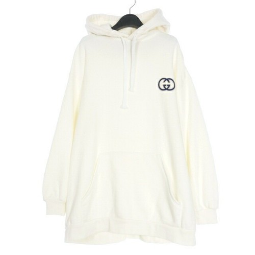 Felpa con cappuccio Gucci in jersey di cotone M bianca 753595 Xjfv9 regola nazionale
