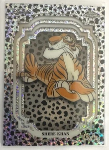 DISNEY : SHERE KHAN 2024 TOPPS CHROME BLACK/WHITE SPECKLE 53/101 JUNGLE BOOK #31 - Picture 1 of 2