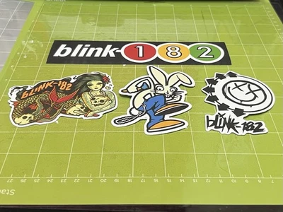 Blink-182 - Set of 4 Vintage Reproduction Stickers - Image 1 of 3