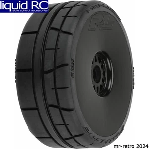 Pro-Line 1023510 Menace HP BELTED Speed Run 1:8 Tires Mounted on Mach 10 Black - Picture 1 of 1