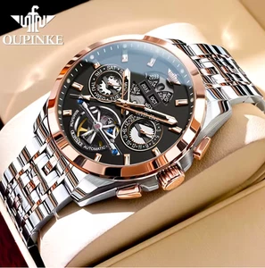 OUPINKE Automatic Mechanical Men's Watch Multifunctional Watch For Men Luxury - Picture 1 of 6