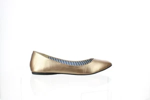 Ollio Womens Gold Ballet Flats Size 9 - Picture 1 of 4