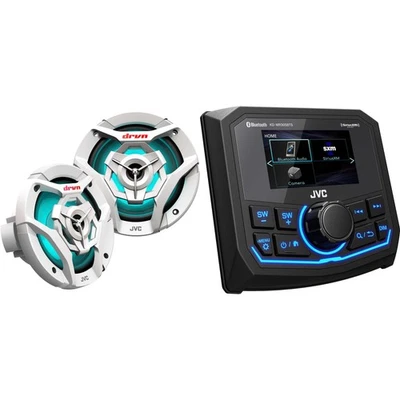 JVC Marine Radio w/ Speakers, RGB LED, Water Resistant, RMS Power 75W - Image 1 of 4