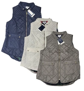 Lot Of 3 Crown Ivy Women’s M Diamond Quilt Zip Sleeveless Puffer Vests NWT $74.5 - Picture 1 of 8