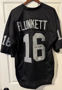 Jim Plunkett Signed Raiders Custom XL Black Jersey in Black pen w/ Five Star Coa - Picture 1 of 5