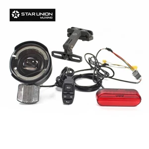 E-Bike 36V 48V 52V Headlight Taillight Turn Signal Switch with Mounting Bracket - Picture 1 of 6