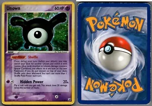 Pokemon 2005, EX Forze Invisibili, #X/28 Unown 'X', Holo Raro (b) - Foto 1 di 1