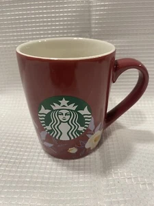 Starbucks Mug Rose Pink with Flowers Floral Design Siren Logo 10 oz. Cup - Picture 1 of 6