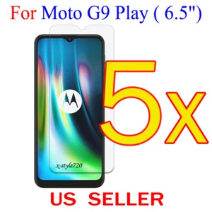 5x Clear LCD Screen Protector Guard Cover Film For Motorola Moto G9 Play (6.5") - Picture 1 of 1