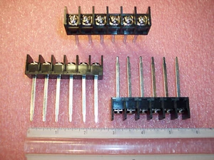 CANTIDAD (10) BLOQUES DE TERMINALES TORNILLO BARRERA 6 POSICIONES COLA EXTENDIDA 8,26mm BR1100-6P - Imagen 1 de 2