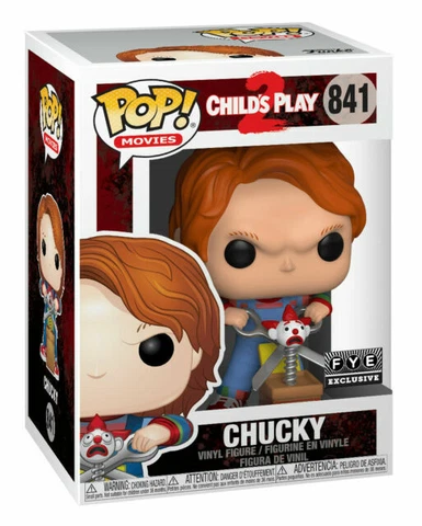 Funko Pop! Movies #841 Child's Play 2 Chucky W/ Jack-In-The-Box FYE Exclusive Cover