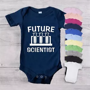 FUTURE SCIENTIST Body Bebé Crecimiento Chaleco Geek Divertido Regalo Mamá Papá Ciencia - Imagen 1 de 22