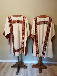 2x White dalmatic - Picture 1 of 14