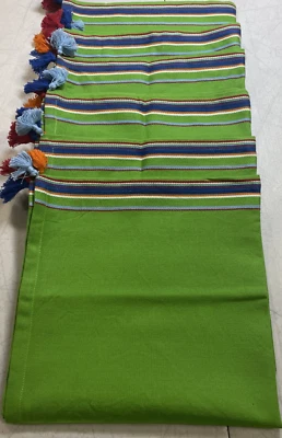 6 Summer Living Napkins Green With Orange, White, Red, Blue  21" x 20 ½" New - Image 1 of 4