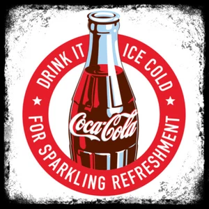 Retro Vintage Coca Cola INSPIRED Pub Shed Bar Man Cave Metal Advertising SIGN - Picture 1 of 1