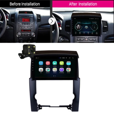 Unidad principal de radio estéreo GPS con cámara para KIA Sorento 2009-12 10,1" Android 9.1 Foto 1 de 4