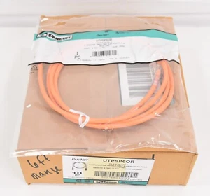 Box of (10) Panduit 6 Ft Orange RJ45 Cat 6 Ethernet Patch Cord Cables UTPSP6OR - Zdjęcie 1 z 4