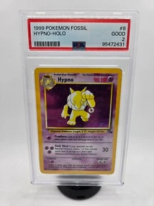 Hypno - 8/62 - Fossil Holo - Pokemon - Buen PSA 2 - Imagen 1 de 2