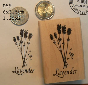 P59 Lavender rubber stamp WM - Picture 1 of 2