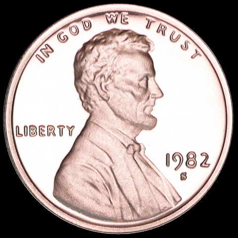 1982 S Lincoln Cent Gem Deep Cameo PROOF Penny US Mint Coin Beautiful! Cover