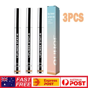 3X Lip Liner Peel Off Lip Tattoo Lip Stain LongLasting Stay In Makeup Nourishing - Picture 1 of 18