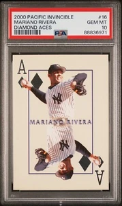 2000 PACIFIC INVINCIBLE DIAMOND ACES 16 MARIANO RIVERA PSA 10 - Picture 1 of 2