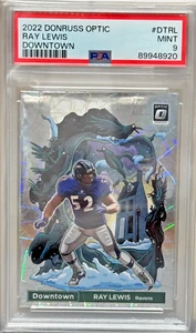 2022 Panini Donruss Optic Ray Lewis Downtown! PSA 9* - Picture 1 of 2