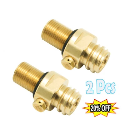 2PCS M18x1.5 For Soda Stream Tank Maker Valve Adapter CO2 Refill for SodaStream - Image 1 of 4
