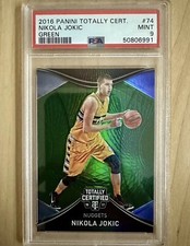 #74 NIKOLA JOKIC 2016-17 Totally Certified Green 2/5 - POP 1- PSA 9 MINT