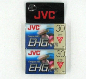 JVC Compact Vhs EHG HiFi TC-30 Confezione da 2 - Foto 1 di 2