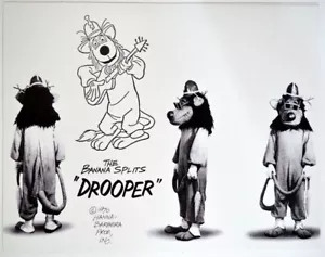 BANANA SPLITS Model Sheet - DROOPER Hanna Barbera - Picture 1 of 1