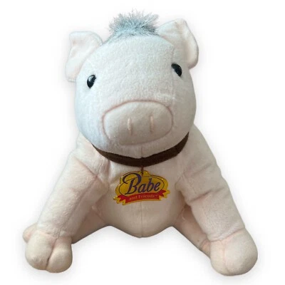 Vintage 1998 BABE & FRIENDS 9" Plush  PIG IN THE CITY pink pig piglet  - Image 1 of 4
