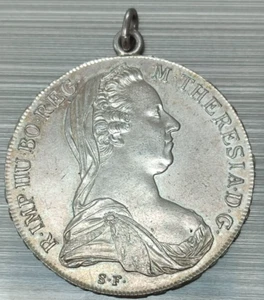 Österreich 1 Taler 1780 ~ Maria Theresia als Anhänger ~ vz - Zdjęcie 1 z 2