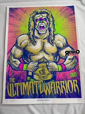 "Póster con impresión artística limitada Ultimate Warrior 18x24"" WWF WWE WCW LUCHA LIBRE" Foto 1 de 3