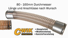 PU Schlauch Spiralschlauch schwer entflammbar 0,6mm Absaugung Absauganlage 