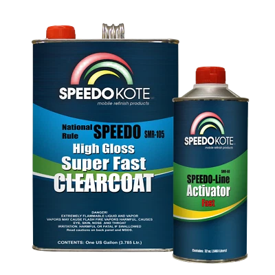Mobile Refinish Clear Coat High Gloss Super Fast Clearcoat Gallon Kit SMR-105/60 - Image 1 of 3