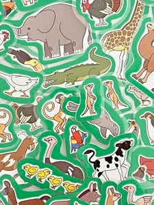 Imágenes de vocabulario de pequeños animales: terapia del habla y lenguaje 60 mini tarjetas con imágenes - Imagen 1 de 7