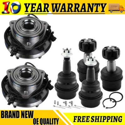 6 piezas rótulas delanteras + cojinete de cubo de rueda para Jeep Wrangler 2007-2010 513272 Foto 1 de 4