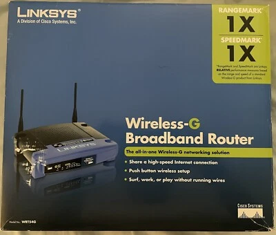 Linksys WRT54G WIFI Router - Image 1 of 4