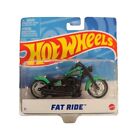 Hot Wheels: FAT RIDE MOTORCYCLE, 1/18, Green, 4.5in, X7718, 3+, Ships Fast!!